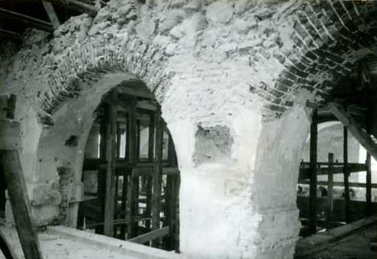 Fragment wnętrza w trakcie odbudowy 1959r.