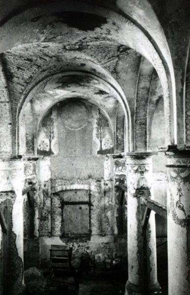 Wnętrze synagogi, 1950