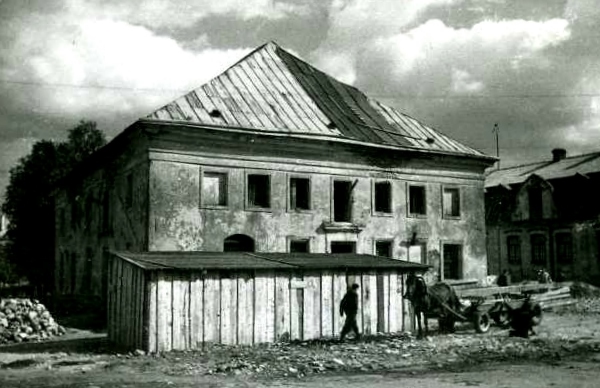 Prace przy odbudowie, fot. W.Paszkowski, 1959